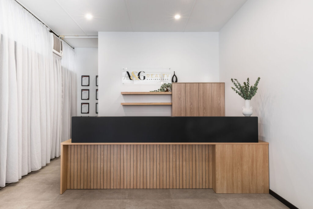A&G Realty commercial office fitout by Total Fitouts Wide Bay