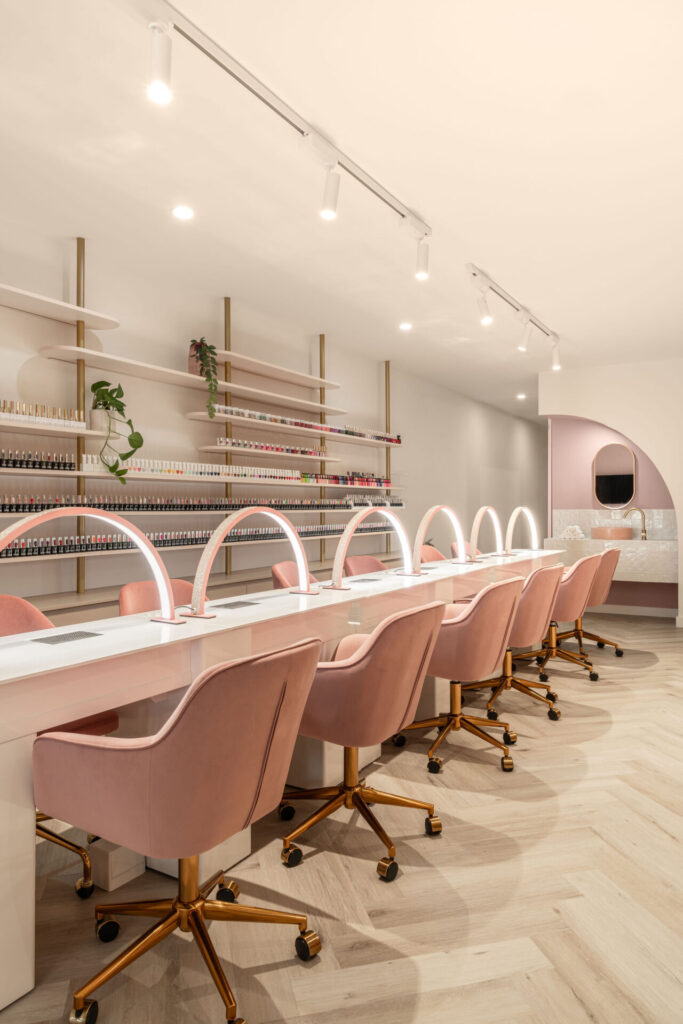 Diamond Nails commercial wellness and beauty fitout by Total Fitouts Sunshine Coast South