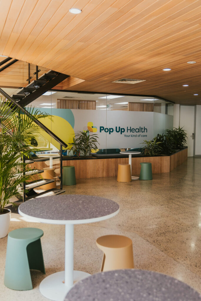Pop Up Health commercial medical & office fitout done by Total Fitouts Adelaide Central